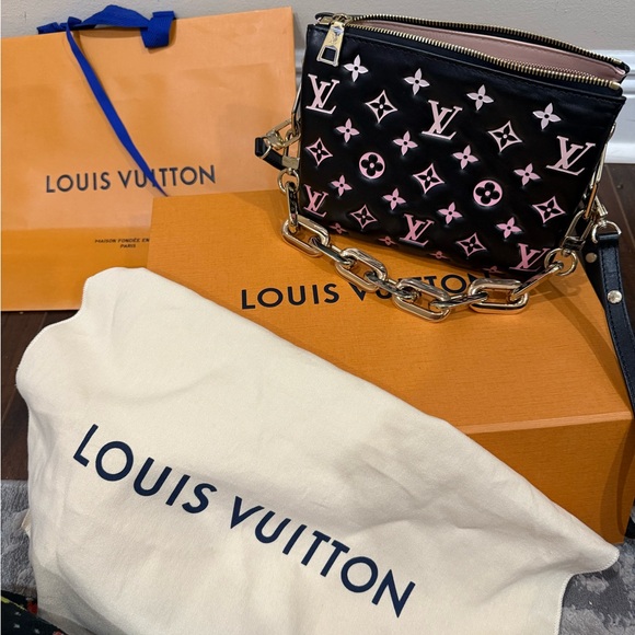 Louis Vuitton Coussin BB Black with Gold and Pink Accents - Picture 11 of 16